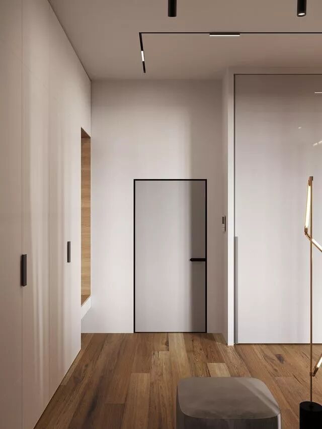 门厅设计_进门换鞋区效果图_鞋柜悬空10-15cm