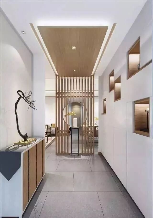 进门换鞋区效果图_门厅设计_鞋柜悬空10-15cm