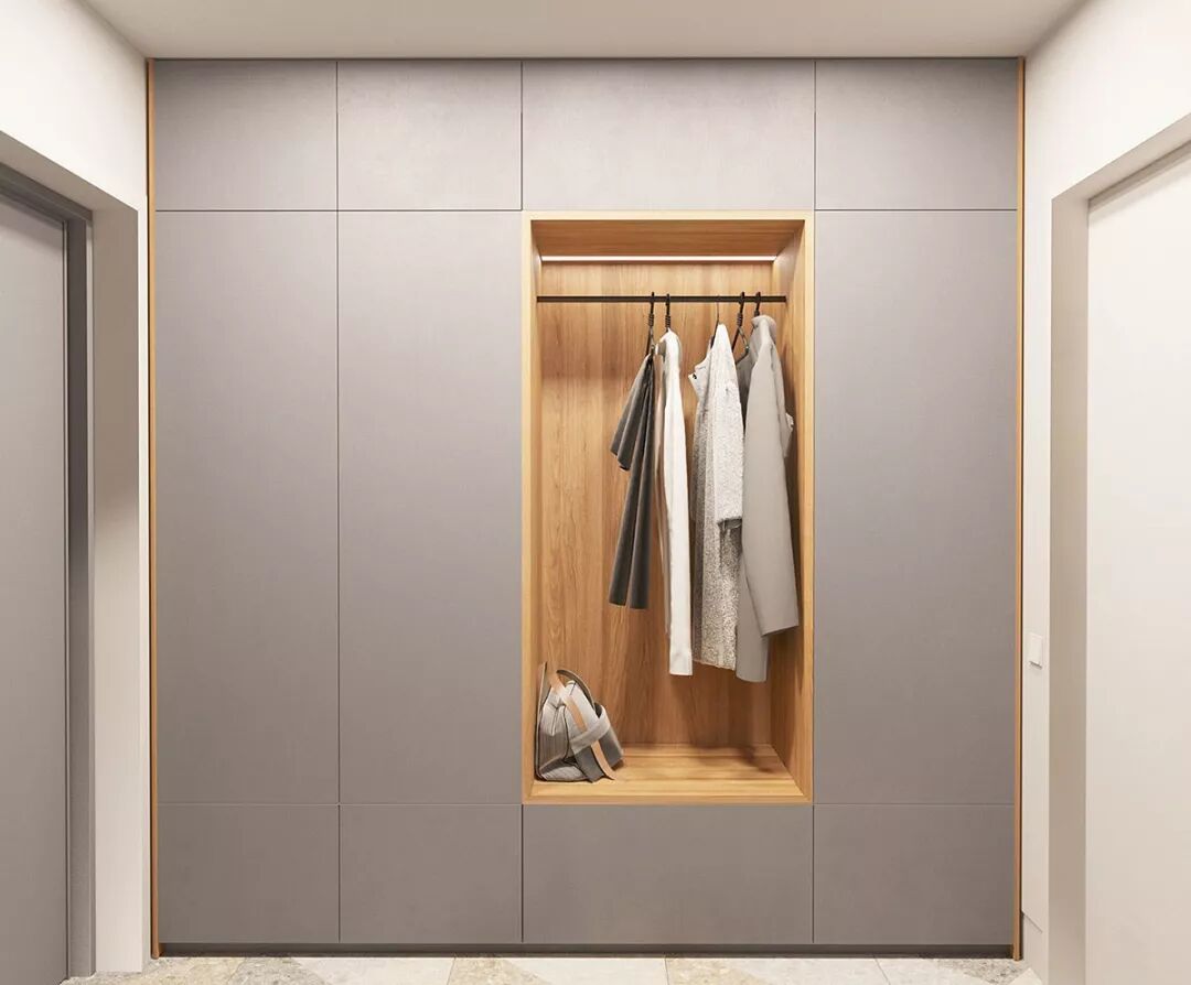 玄关设计_进门换鞋区效果图_门厅设计