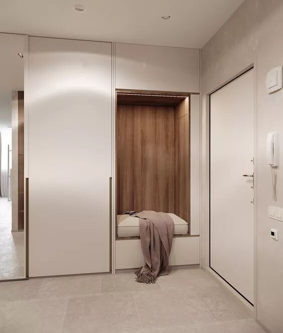 玄关设计_门厅设计_进门换鞋区效果图