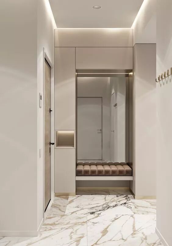 玄关设计_进门换鞋区效果图_门厅设计