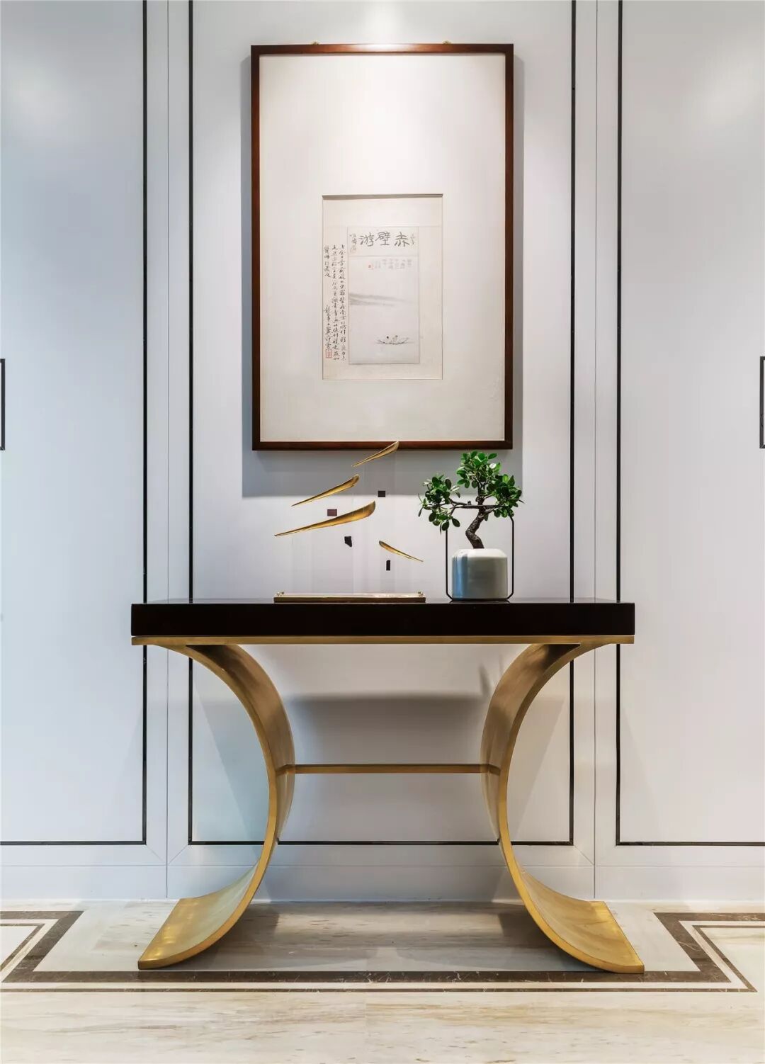 玄关设计_进门换鞋区效果图_门厅设计