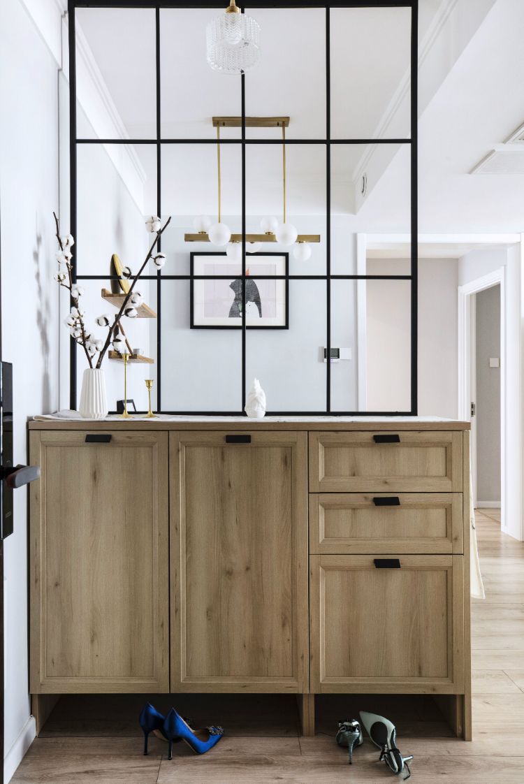 玄关设计_进门换鞋区效果图_门厅设计