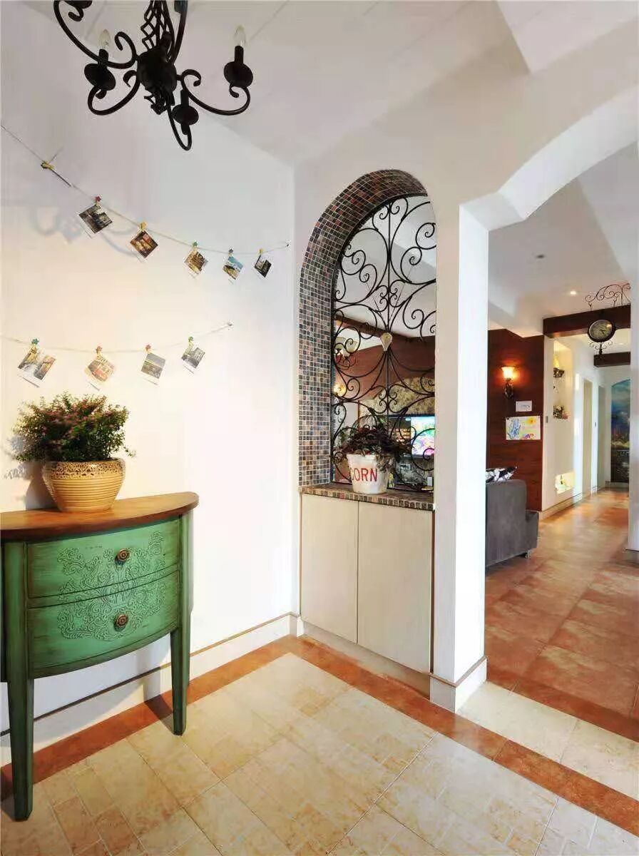 门厅设计_进门换鞋区效果图_玄关设计