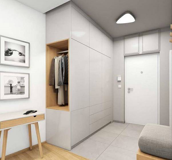 玄关设计_进门换鞋区效果图_门厅设计