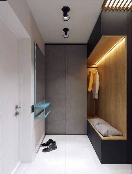 玄关设计_门厅设计_进门换鞋区效果图