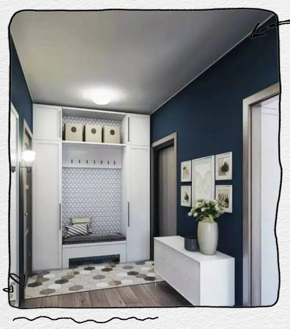 进门换鞋区效果图_门厅换鞋凳设计_换鞋收纳柜设计