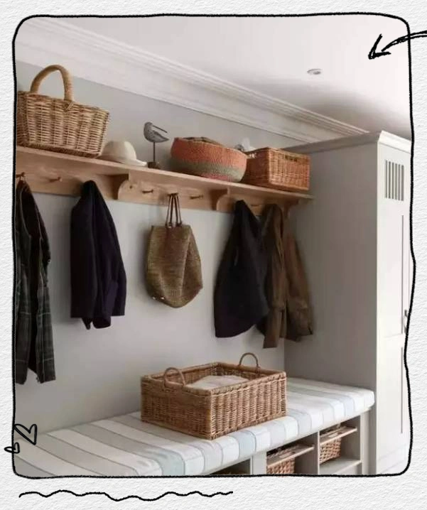 换鞋收纳柜设计_进门换鞋区效果图_门厅换鞋凳设计