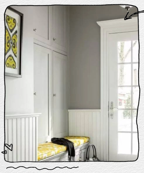 门厅换鞋凳设计_换鞋收纳柜设计_进门换鞋区效果图