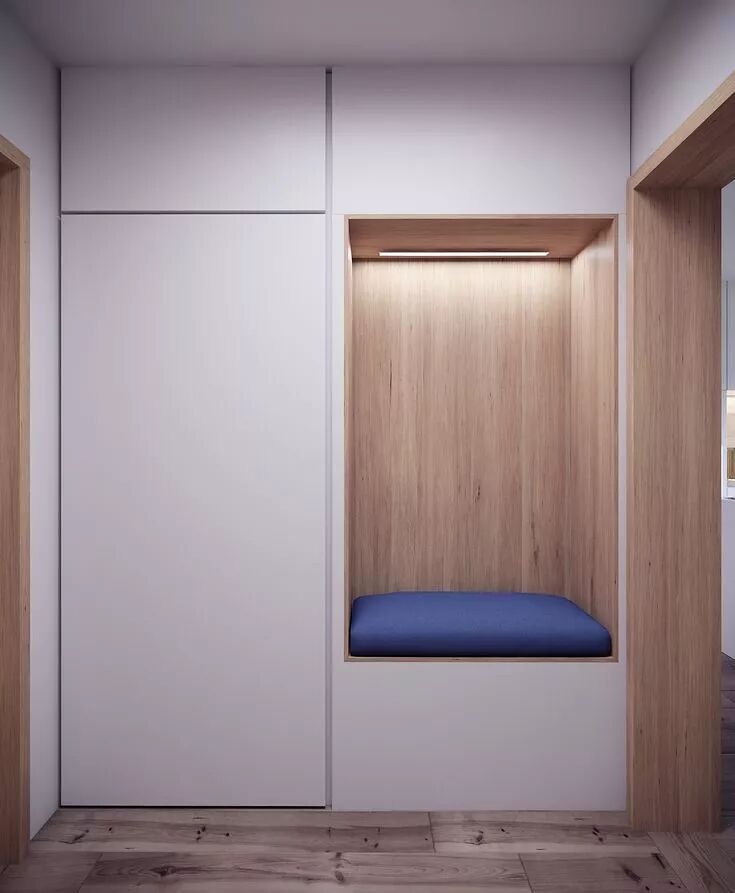 嵌入式壁柜门厅收纳_门厅设计_进门换鞋区效果图