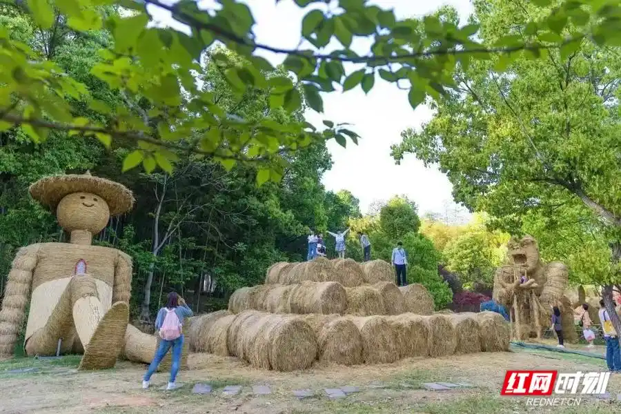 石燕湖生态公园在哪_石燕湖景区露营活动_石燕湖巨型稻草人王国