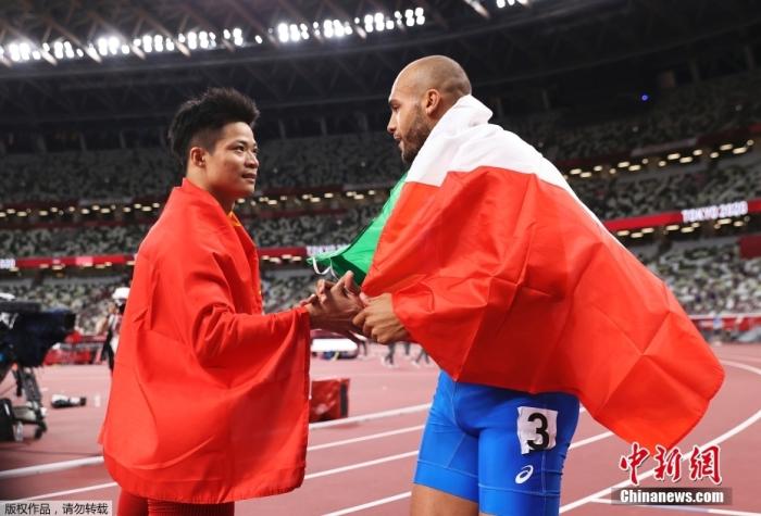 中国选手苏炳添成为第一位闯进百米飞人大赛的亚洲人，最后一枪结束，苏炳添列为第六。