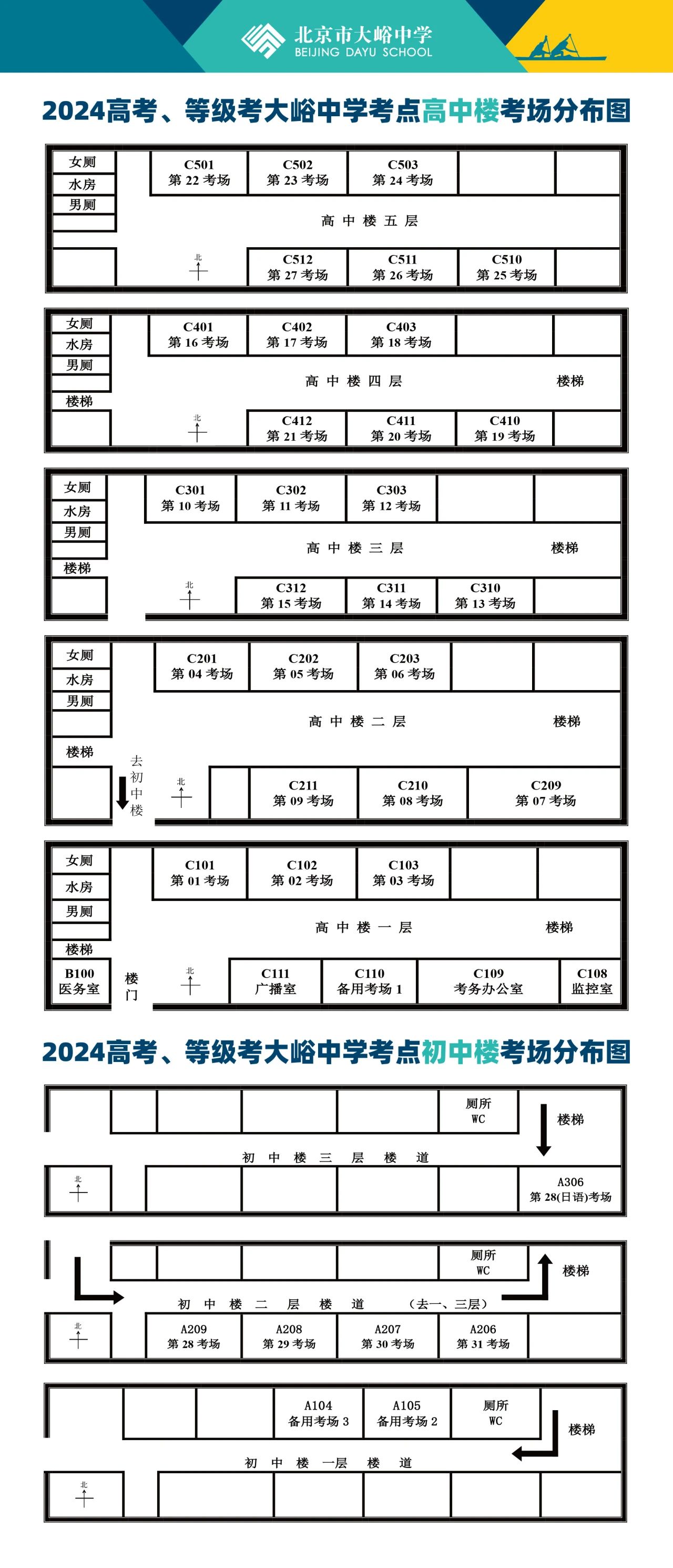 考场分布图_大峪中学录取分数线_2024年北京市大峪中学高考考点考场安排