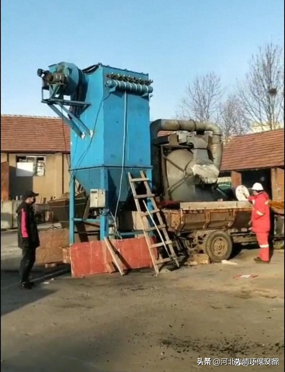 沥青搅拌机布袋除尘器_hd型布袋除尘器_山东日照沥青搅拌机除尘器