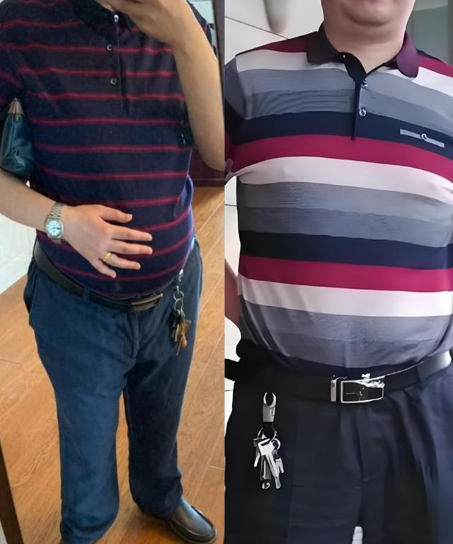 六七十岁男人西裤穿搭细节_避免油腻感搭配技巧_中年西裤裤裆图片微博