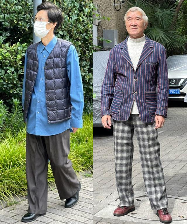 中年西裤裤裆图片微博_六七十岁男人西裤穿搭细节_避免油腻感搭配技巧