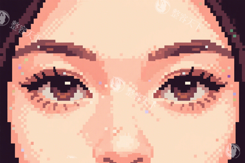 双眼皮像素画