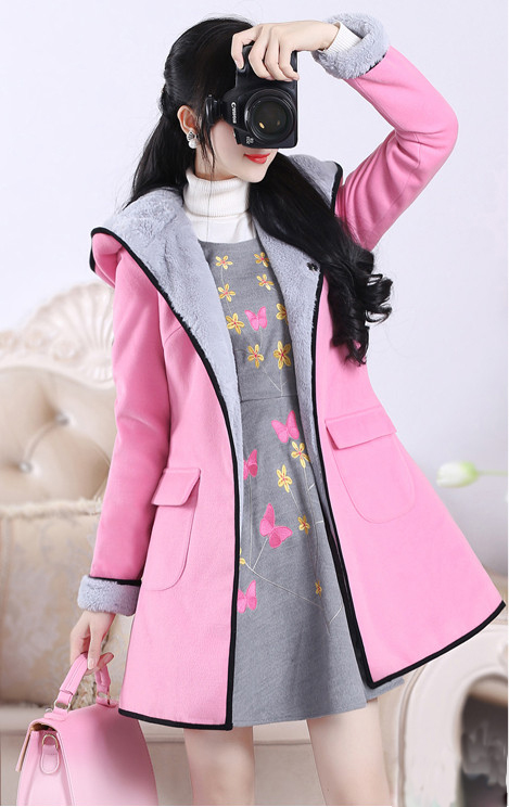 冬季蕾丝连衣裙_浅灰色毛呢外套配连衣裙_冬天连衣裙搭配外套