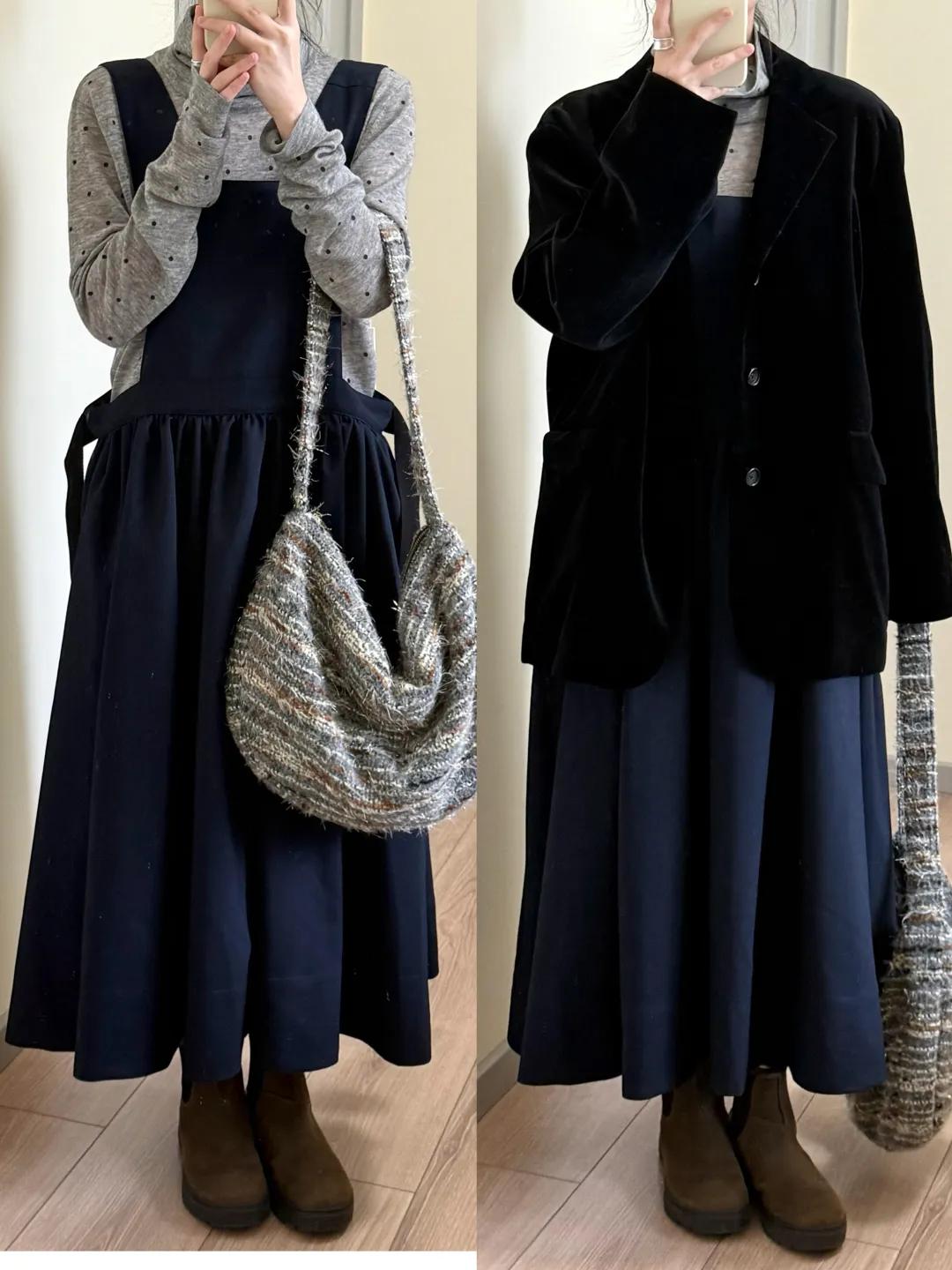 冬天长裙穿搭_冬季蕾丝连衣裙_叠穿长裙技巧