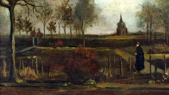 梵高塞纳河系列画作_梵高春季垂钓油画_梵高 杏花 高清大图