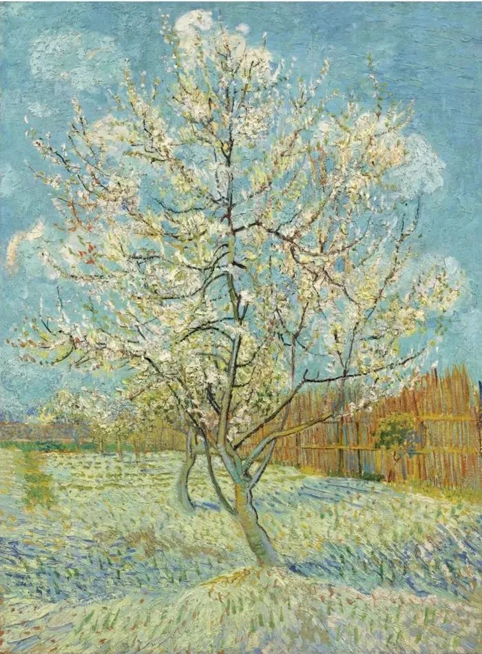 梵高塞纳河系列画作_梵高 杏花 高清大图_梵高春季垂钓油画