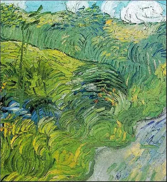 梵高塞纳河系列画作_梵高春季垂钓油画_梵高 杏花 高清大图