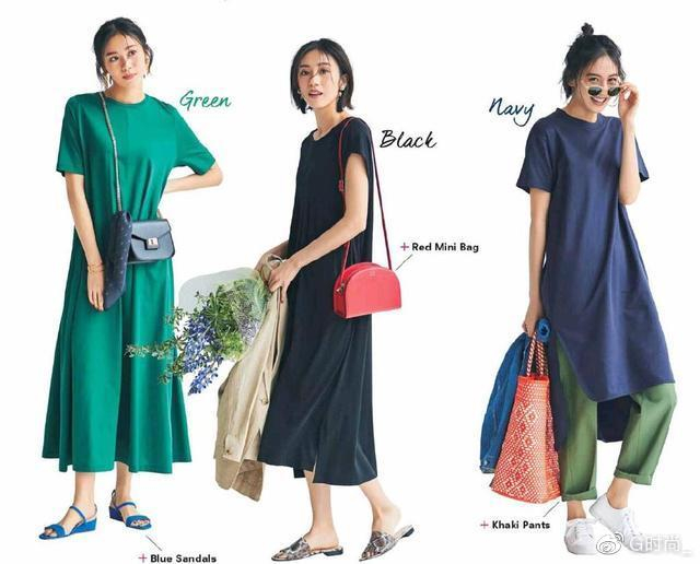 女生穿大t恤是不是风_T恤连衣裙搭配运动鞋_T恤连衣裙搭配长袖上衣