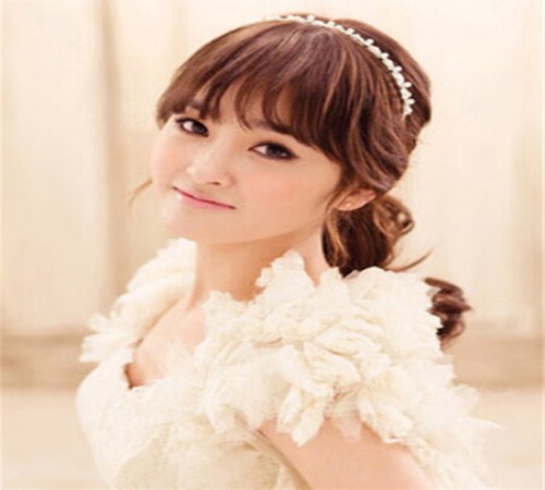 新娘晚礼服发型图片_新娘晚礼服发型设计_礼服与发型