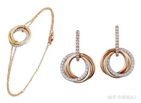 Trinity De Cartier 珠宝系列_卡地亚三色金戒指设计_cartier 戒指报价