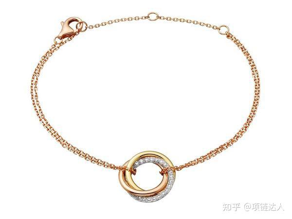 卡地亚三色金戒指设计_cartier 戒指报价_Trinity De Cartier 珠宝系列