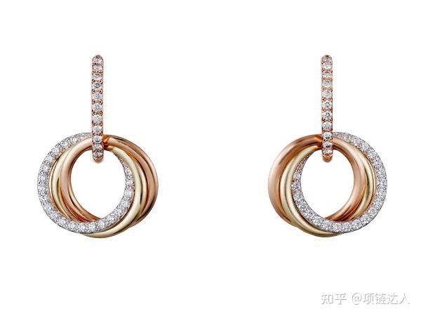 卡地亚三色金戒指设计_cartier 戒指报价_Trinity De Cartier 珠宝系列