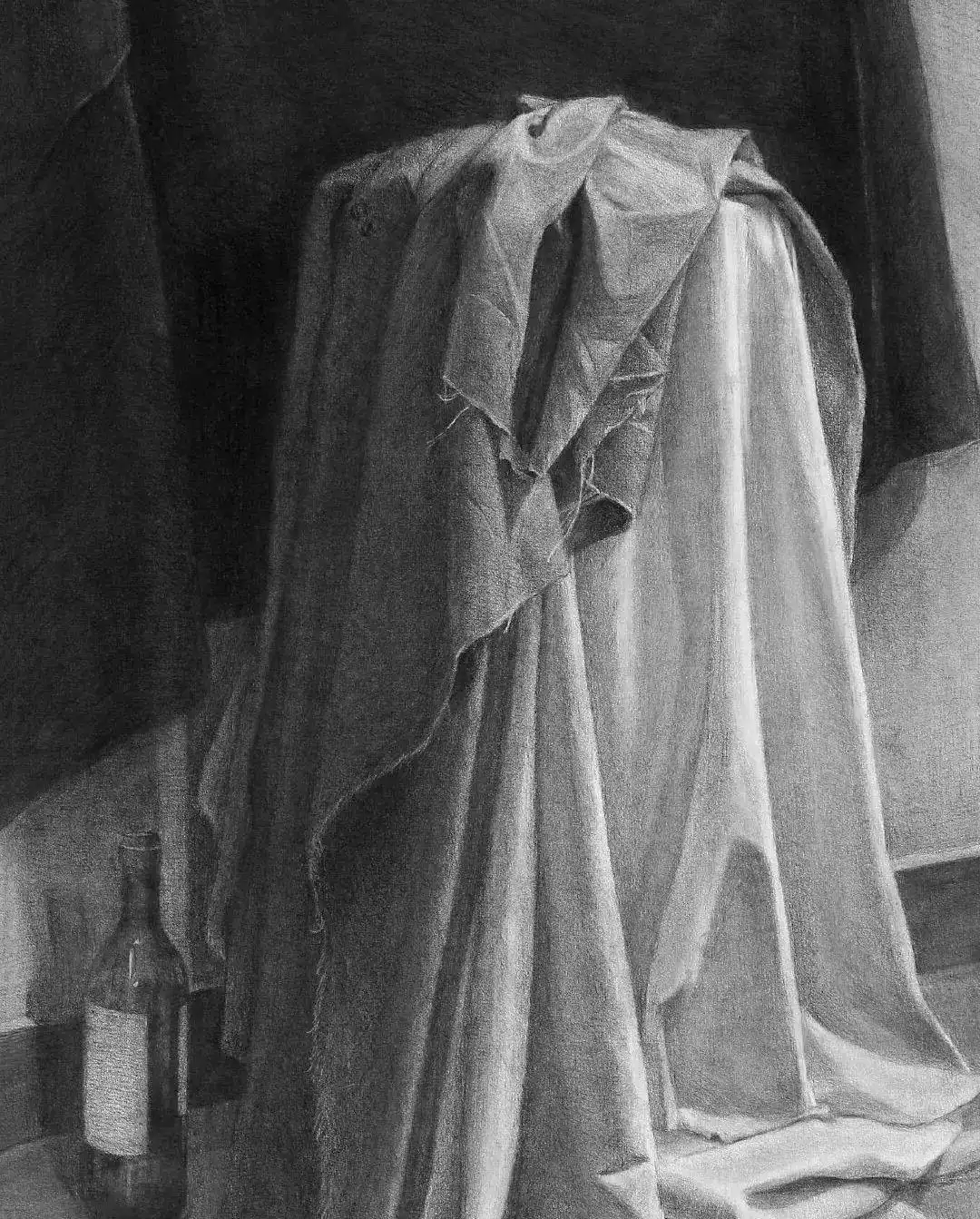 衬布褶皱技巧_素描衬布图片_衬布画法