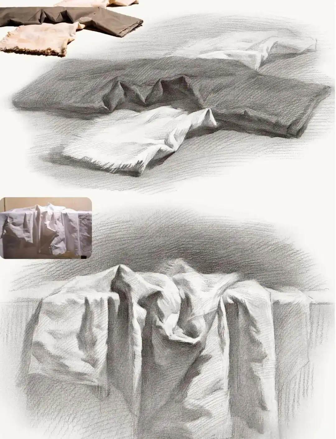 衬布褶皱技巧_素描衬布图片_衬布画法