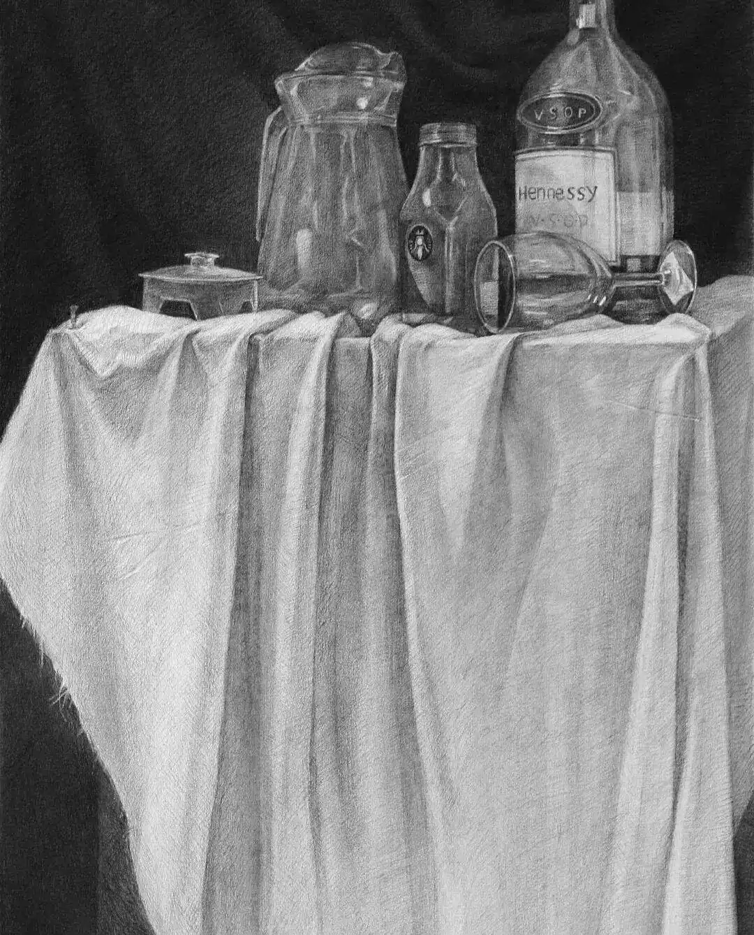 衬布褶皱技巧_衬布画法_素描衬布图片