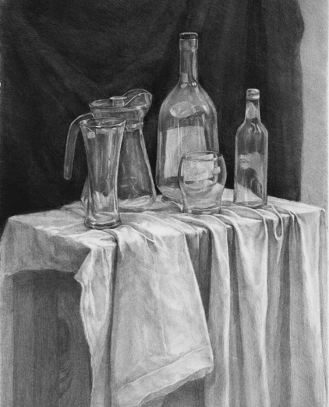 衬布褶皱技巧_素描衬布图片_衬布画法