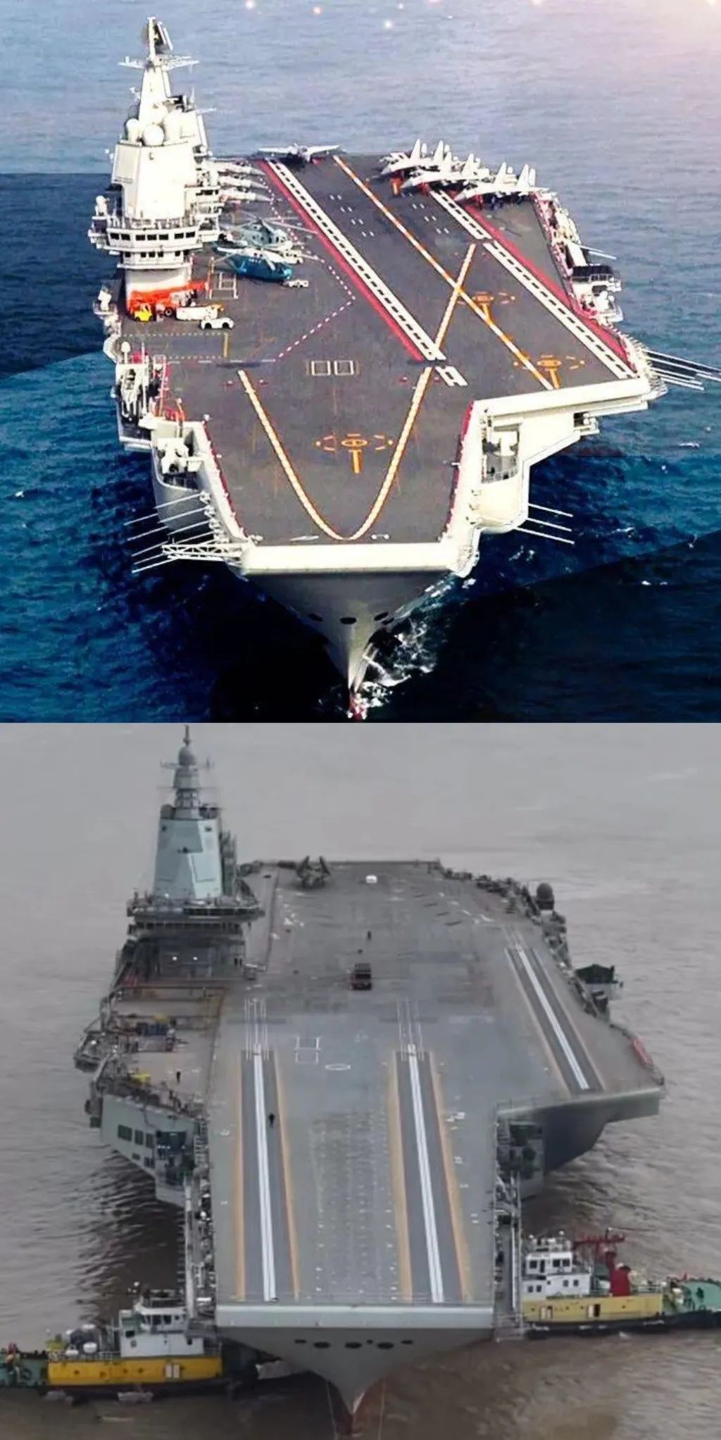 福建号航母电磁弹射器安装_中国造航母最新图片_福建号航母系泊试验