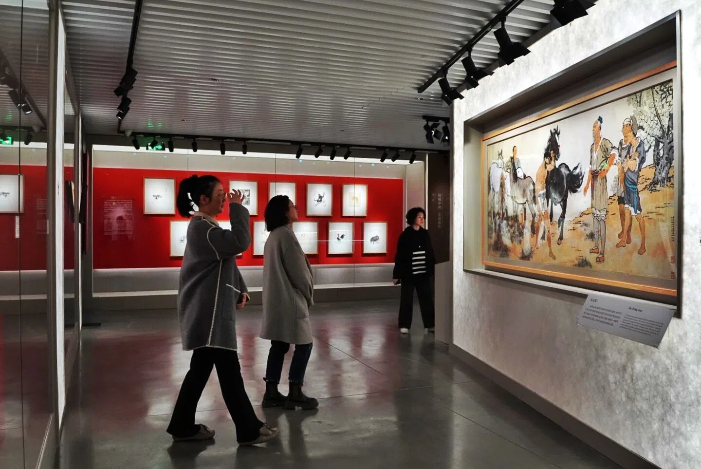 四川报业博物馆徐悲鸿入川90年展览_天马行川马年徐悲鸿艺术特展_徐悲鸿画的马