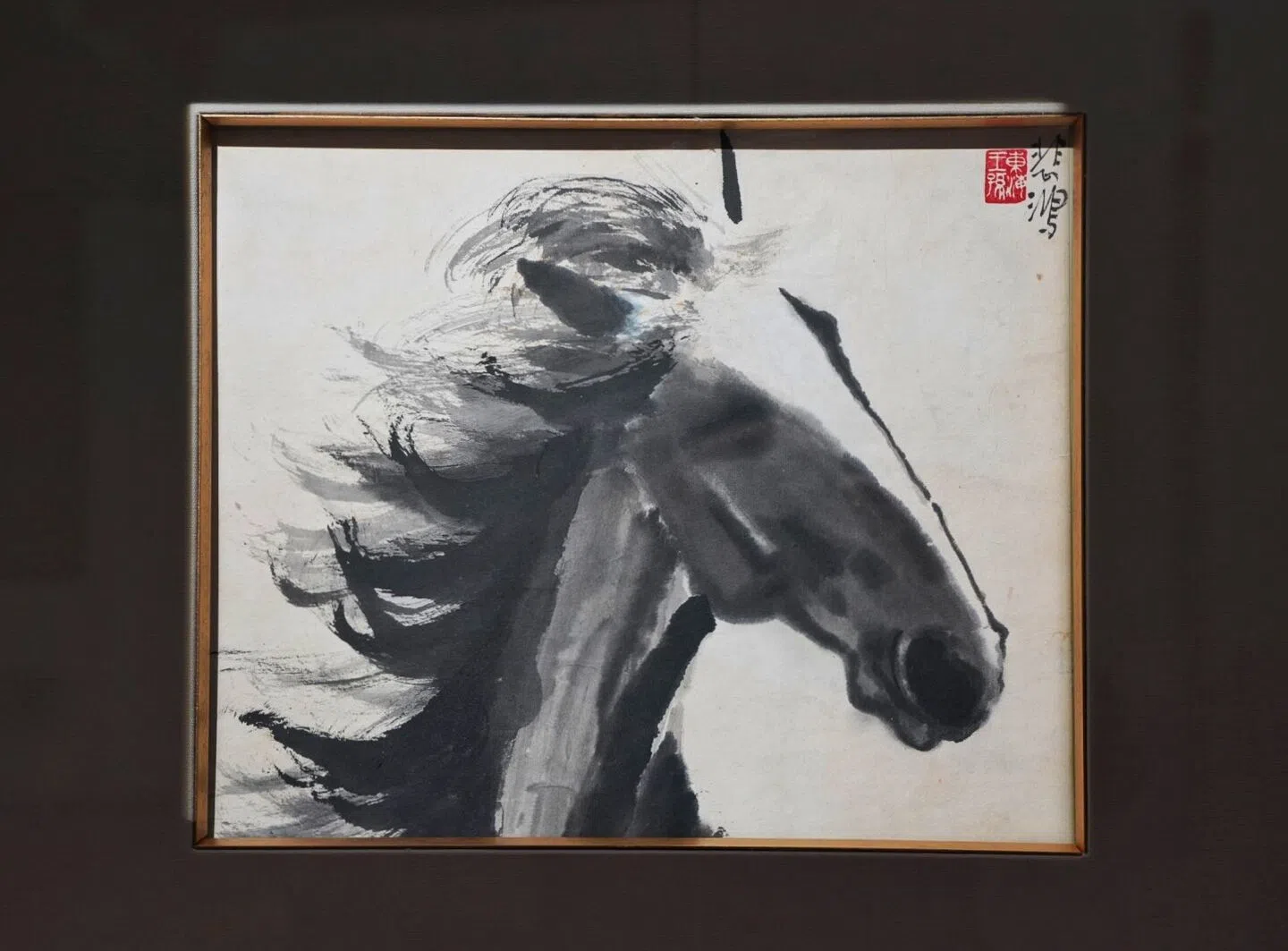 四川报业博物馆徐悲鸿入川90年展览_天马行川马年徐悲鸿艺术特展_徐悲鸿画的马