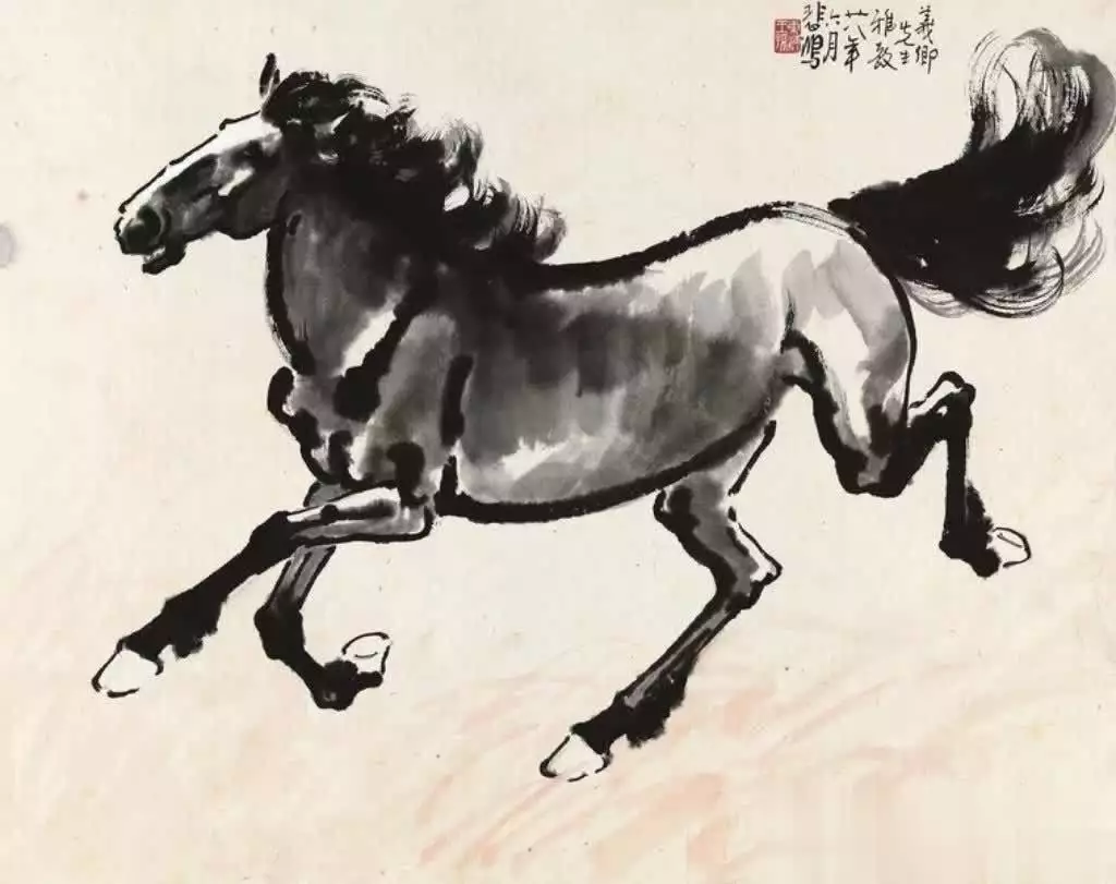 徐悲鸿画的马_徐悲鸿画马的技法与精神_徐悲鸿马的艺术特点
