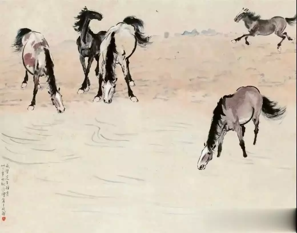 徐悲鸿画的马_徐悲鸿马的艺术特点_徐悲鸿画马的技法与精神