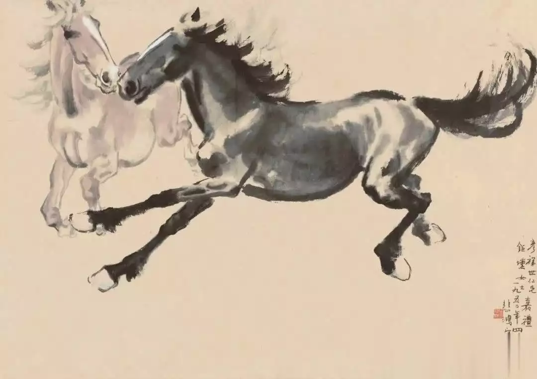 徐悲鸿画的马_徐悲鸿画马的技法与精神_徐悲鸿马的艺术特点