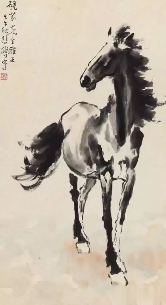 徐悲鸿画的马_徐悲鸿马的艺术特点_徐悲鸿画马的技法与精神