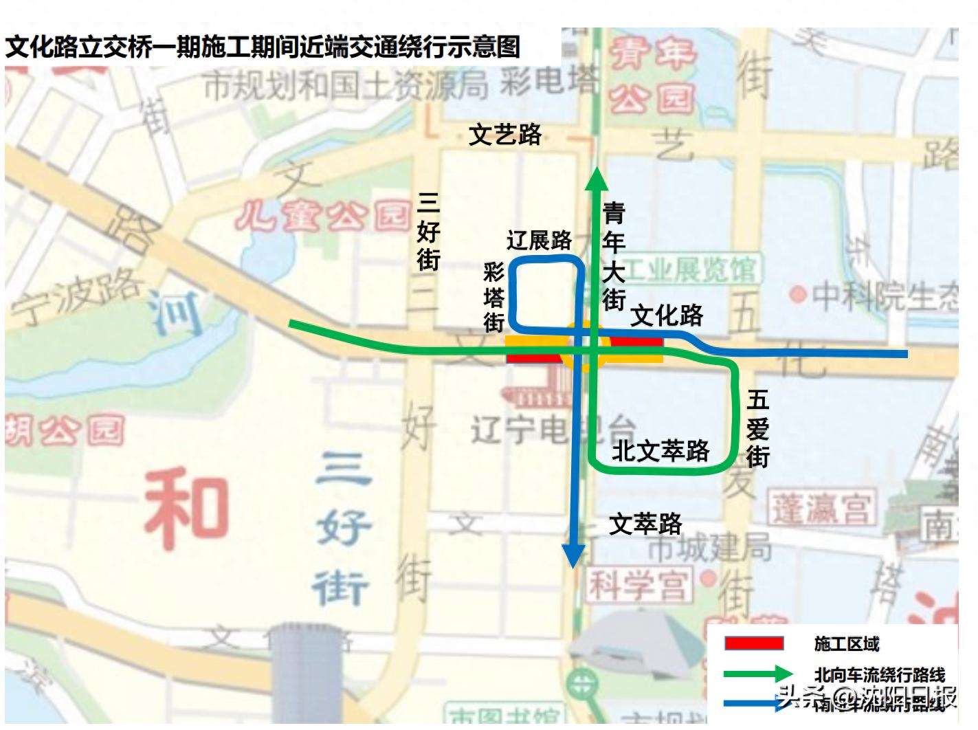 文化路地道桥_文化路立交桥加固整修工程_沈阳市公安局交通警察局施工通告