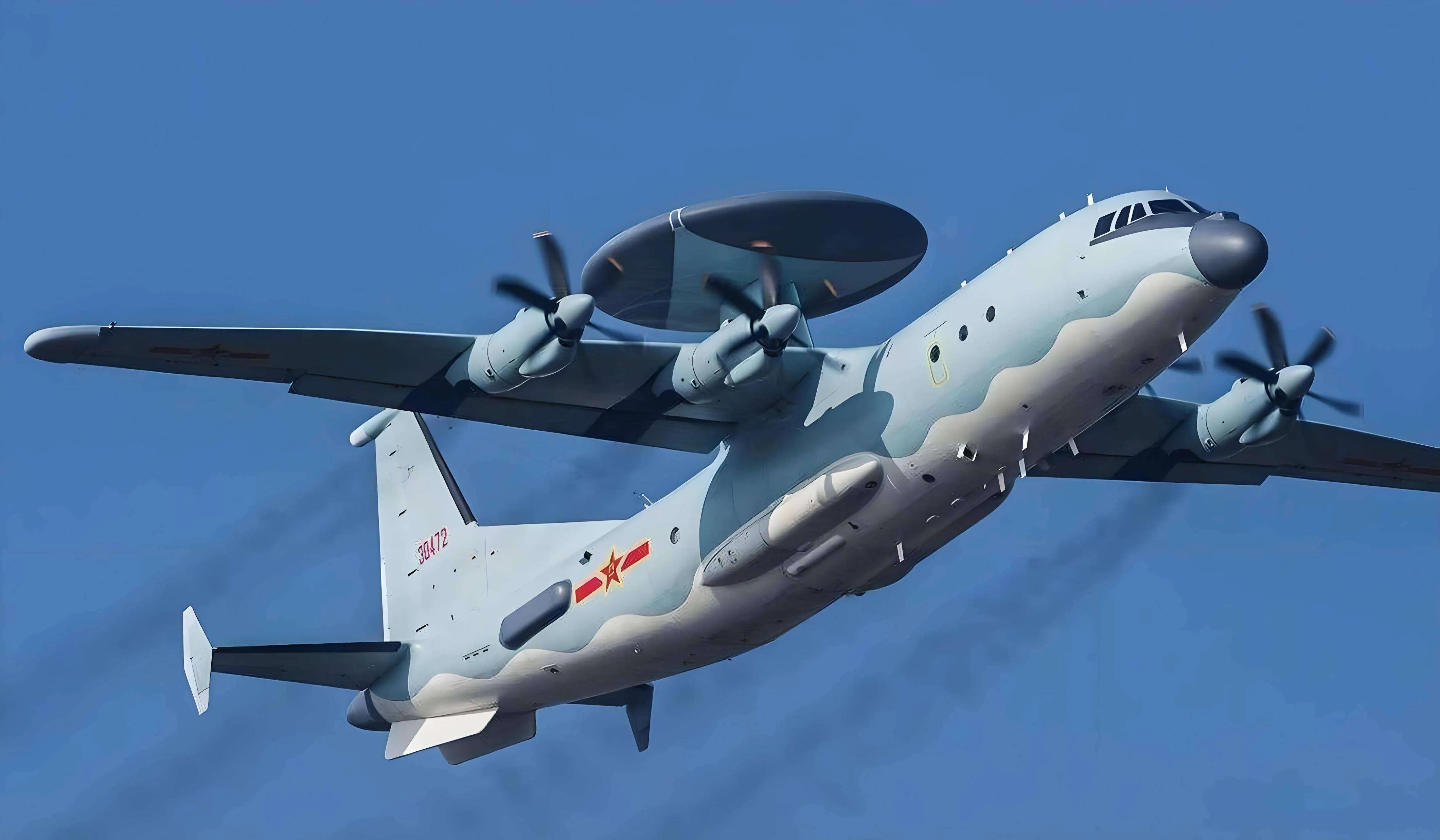 中国空警500预警机_空警-500反隐身能力运-9平台_空警-500数字阵列雷达隐身战机探测