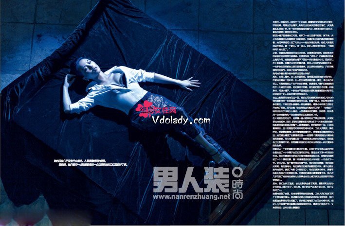 刘诗诗男人装大尺度封面照_刘诗诗男人装诱人图片_刘诗诗长直发露美背透视装