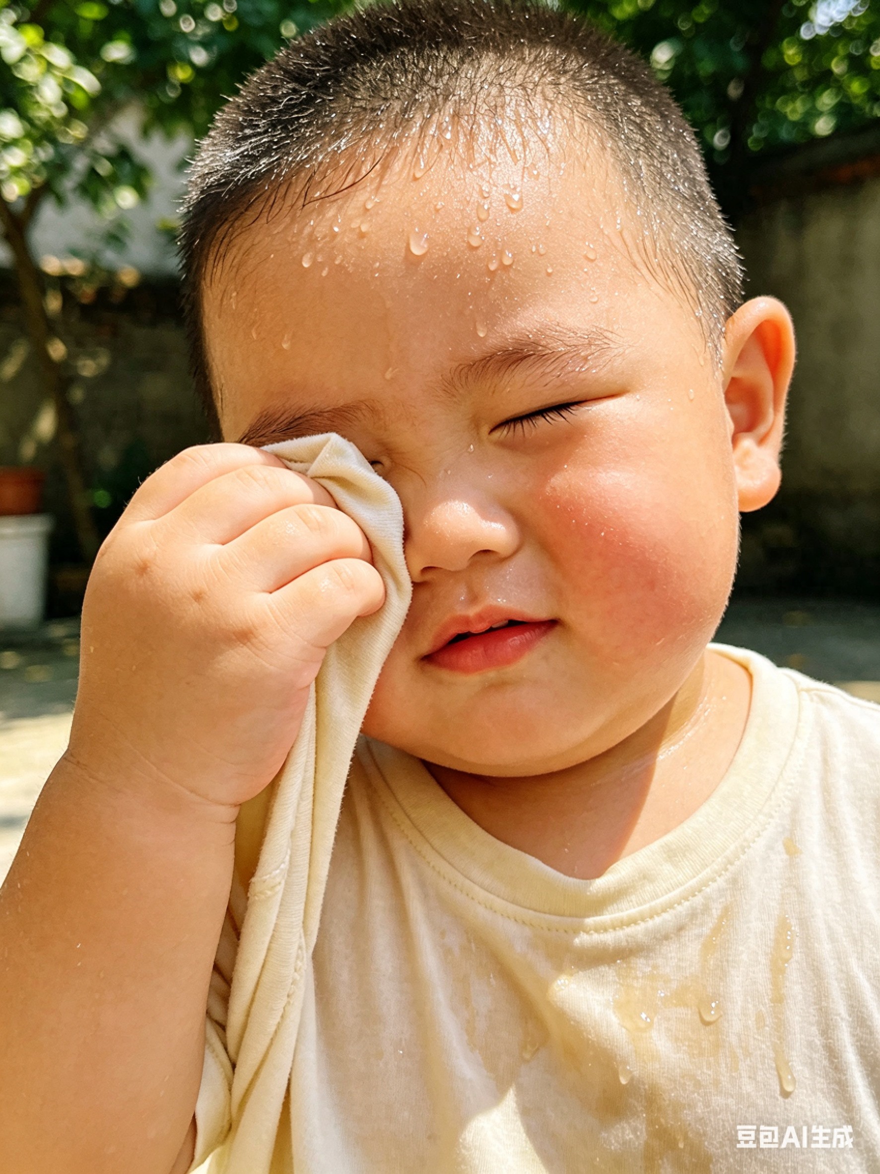 宝宝睡觉头会出很多汗为什么_孩子出汗多怎么办_小儿盗汗原因