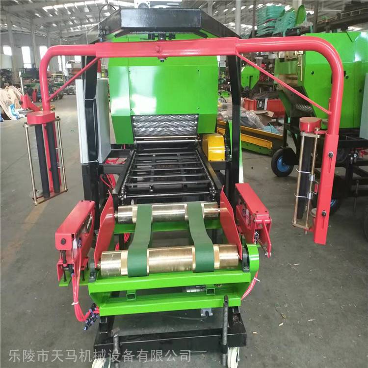 小型麦秸打捆机视频_9YDB-0.7型青贮打捆机_青贮圆捆机技术参数