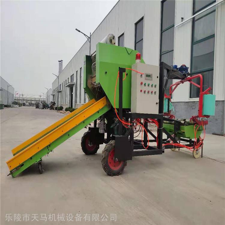 青贮圆捆机技术参数_小型麦秸打捆机视频_9YDB-0.7型青贮打捆机
