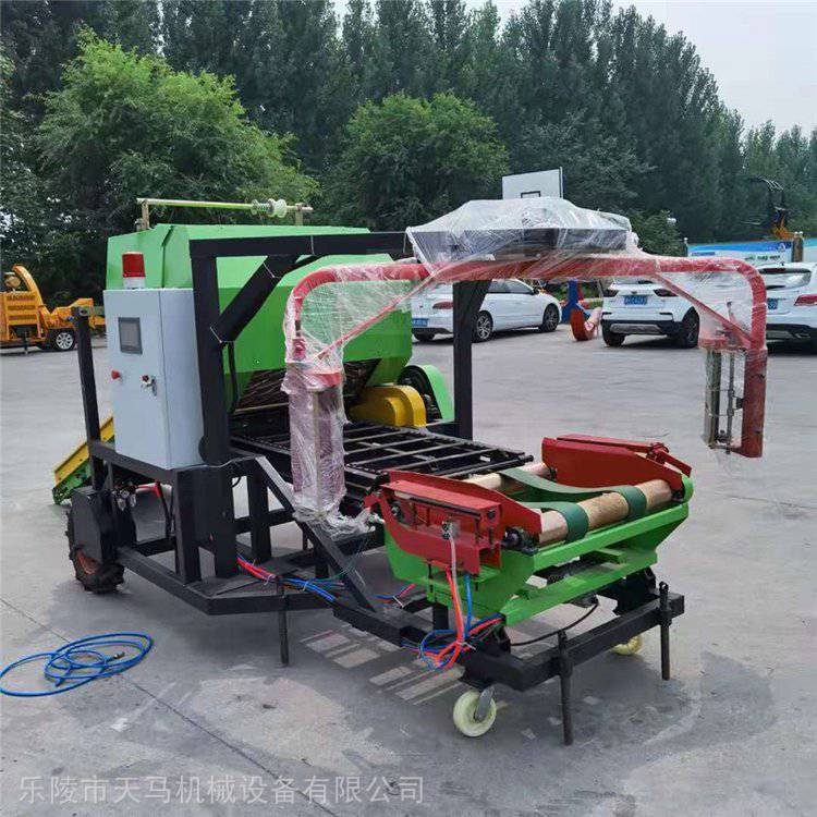 9YDB-0.7型青贮打捆机_小型麦秸打捆机视频_青贮圆捆机技术参数