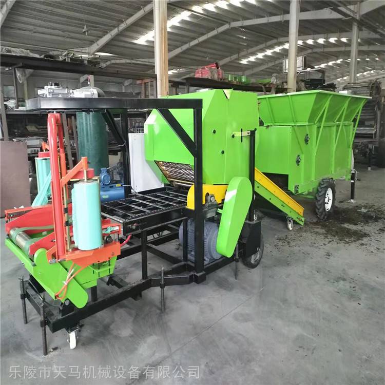小型麦秸打捆机视频_青贮圆捆机技术参数_9YDB-0.7型青贮打捆机